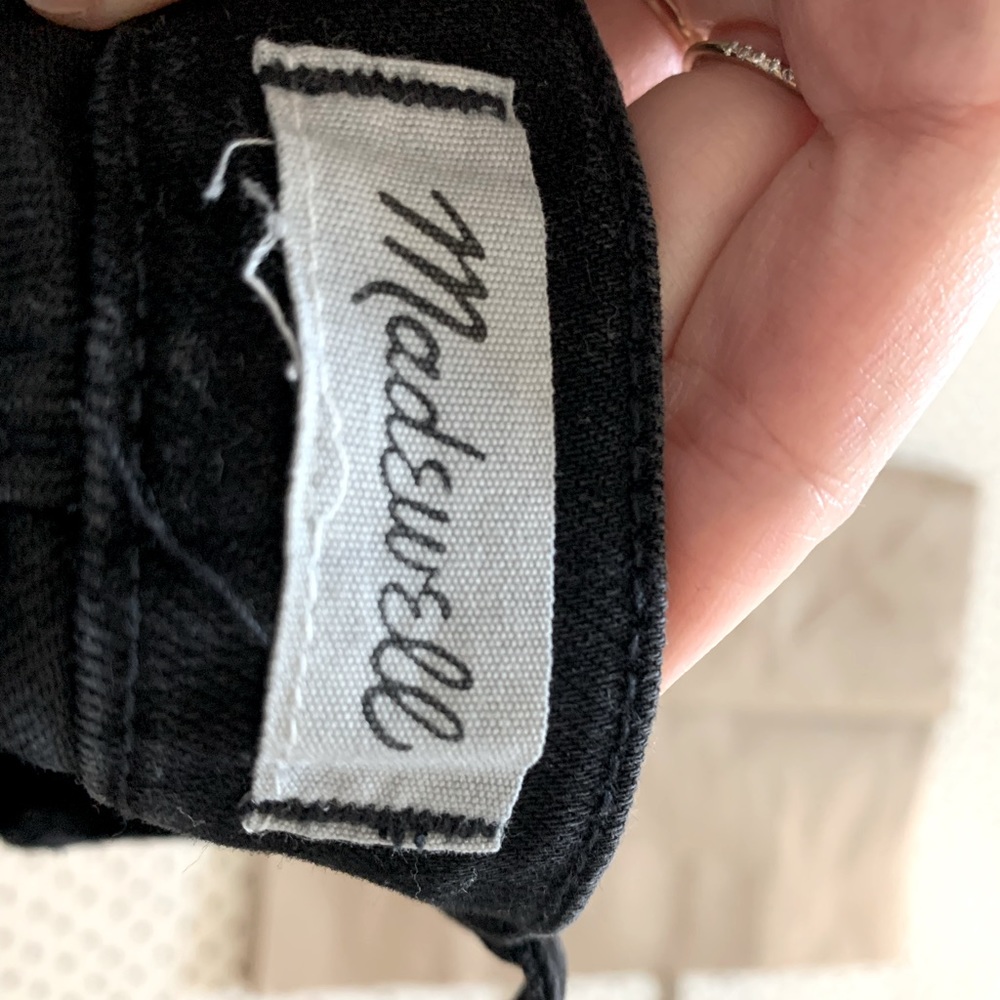 Madewell black denim overalls